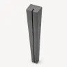 Wooden Horizontal Support Post for PP Lattice 4.5 x 7 x 196.5cm Grey