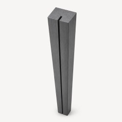 Wooden Horizontal Support Post for PP Lattice 4.5 x 7 x 196.5cm Grey