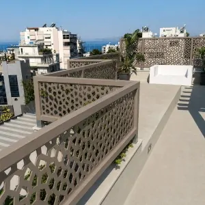 Ξύλινη Κολώνα Οριζόντιας Στήριξης Καφασωτού PP 4,5 x 7 x 96,5εκ. Taupe