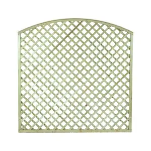 Wooden Diagonal Trellis Panel (6x6 Mesh) Arch - 180 x 180cm