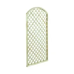 Wooden Diagonal Trellis Panel (6x6 Mesh) Arch - 180 x 90cm