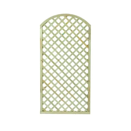 Wooden Diagonal Trellis Panel (6x6 Mesh) Arch - 180 x 90cm