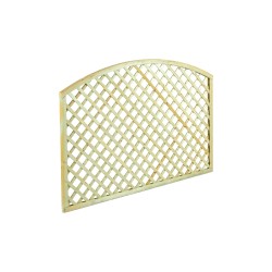 Wooden Diagonal Trellis Panel (6x6 Mesh) Arch - 120 x 180cm