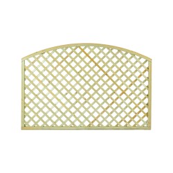 Wooden Diagonal Trellis Panel (6x6 Mesh) Arch - 120 x 180cm