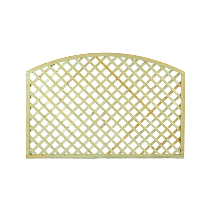 Wooden Diagonal Trellis Panel (6x6 Mesh) Arch - 120 x 180cm