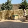 Ξύλινο Καφασωτό Διαγώνιο (μάτι 6x6) Αψίδα - 120 x 180εκ.