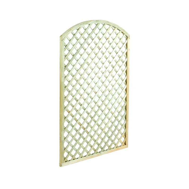 Wooden Diagonal Trellis Panel (6x6 Mesh) Arch - 180 x 120cm