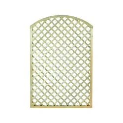 Wooden Diagonal Trellis Panel (6x6 Mesh) Arch - 180 x 120cm