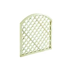 Wooden Diagonal Trellis Panel (6x6 Mesh) Arch - 100 x 100cm