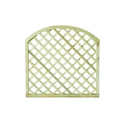 Wooden Diagonal Trellis Panel (6x6 Mesh) Arch - 100 x 100cm