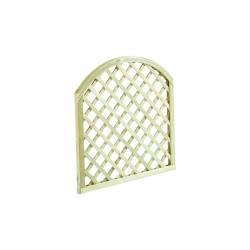 Arched Wooden Diagonal Lattice (6x6 mesh) - 90 x 90cm