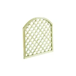 Arched Wooden Diagonal Lattice (6x6 mesh) - 90 x 90cm