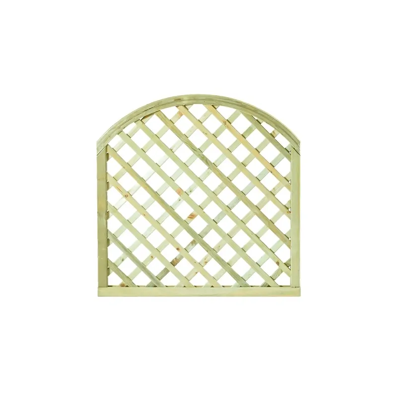 Arched Wooden Diagonal Lattice (6x6 mesh) - 90 x 90cm