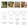 Coconut Fiber Shade Sail M2 Economy (2x3m) – Rectangular