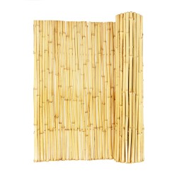Yellow Bamboo Screening Ø25-30mm with Stainless Steel Wire 150 x 250cm