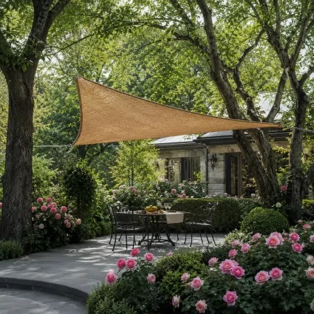 Boho Natural Jute Triangle Sun Shade 420gsm – 3,6x3,6x3,6m