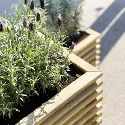 Square Wooden Planter 40 x 40 x 40cm