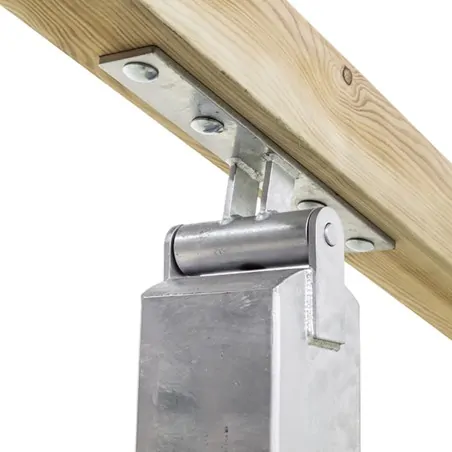 Seesaw Ground Anchor Connector with Metal Base