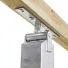 Seesaw Ground Anchor Connector with Metal Base