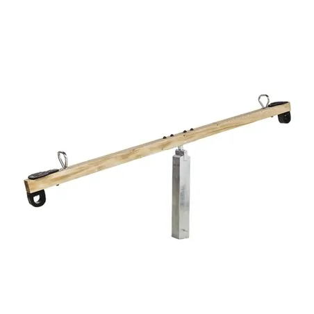 Seesaw Ground Anchor Connector with Metal Base