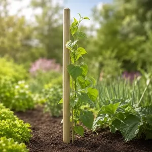 Wooden Fence Post Ø4 x 200cm with Pointed End