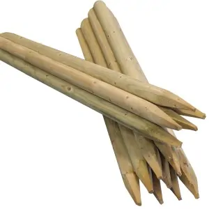 Ξύλινος Πάσσαλος Εμποτισμένος Ø6 x 140εκ. με Μύτη