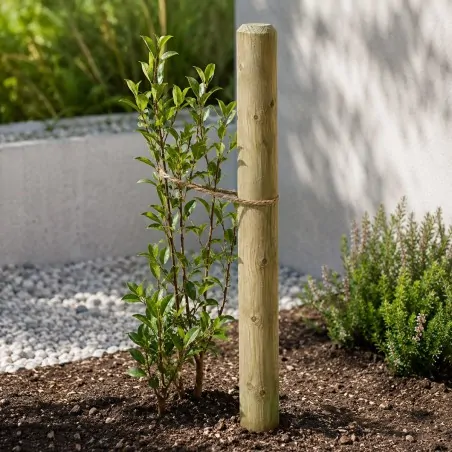 Wooden Post Ø6 x 100cm with Pointed End