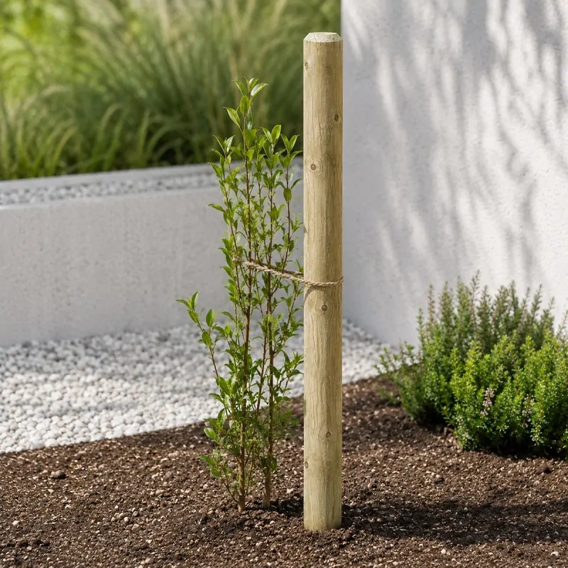 Wooden Post Ø6 x 120cm with Pointed End