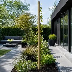 Pressure-Treated Round Wooden Post Ø6 x 300cm