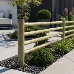 Pressure-Treated Round Wooden Post Ø6 x 300cm
