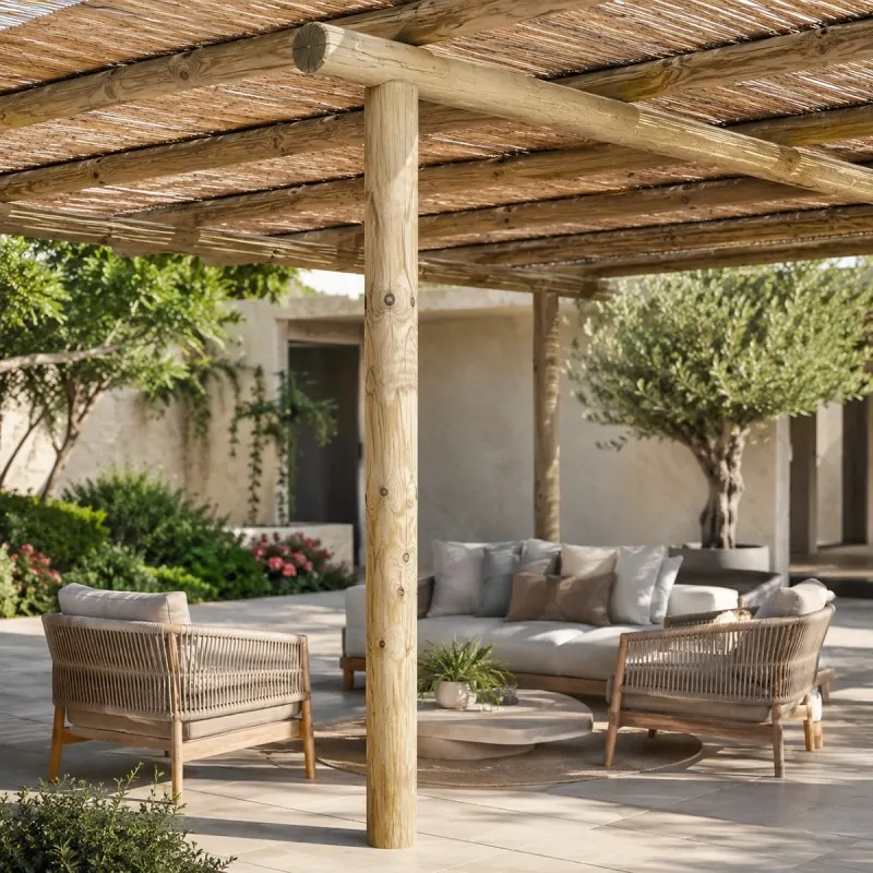 Ξύλινος Κορμός Εμποτισμένος Ø12 x 300εκ.