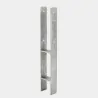 H-Type Concrete Post Base 13 x 6,5 x 60 cm for 12 cm Wooden Post / Beam