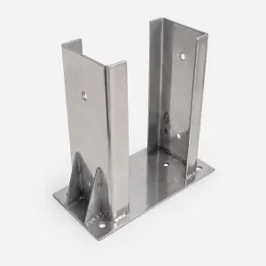 Βάση Inox Στήριξης για Σύνθετη Δοκό 9 x 20 εκ.