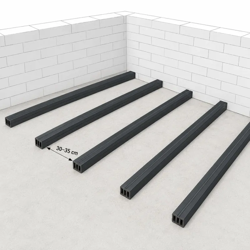 WPC Mounting Joist 3×4×390 cm