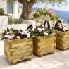Square Wooden Planter 30 x 30 cm – 28 cm Height