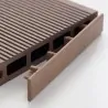 Τάπα WPC 2 x 12εκ. Μόκα για Σανίδα Περίφραξης