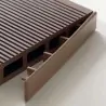 Τάπα WPC 2 x 12εκ. Καφέ Σκούρο για Σανίδα Περίφραξης