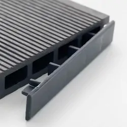 Τάπα WPC 2 x 12εκ. Γκρι για Σανίδα Περίφραξης