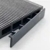 Τάπα WPC 2 x 12εκ. Γκρι για Σανίδα Περίφραξης