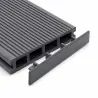 WPC End Cap 2 x 12cm Grey for Fence Board