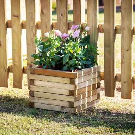 Square Wooden Planter 40 x 40 cm – 33 cm Height