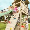 Wooden Climbing Wall with Rocks for 150cm Height
