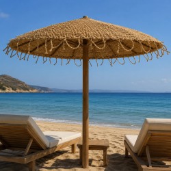 Στρογγυλό Πανί Κοκοφοίνικα Premium Ø200 εκ. για Ομπρέλα