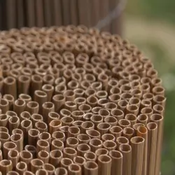 Premium Synthetic Reed Screening 200 cm (H) × 300 cm – light brown