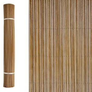 Premium Synthetic Reed Screening 200 cm (H) × 300 cm – light brown