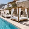 Ξύλινο Διπλό Κρεβάτι Παραλίας με Ουρανό ΔΙΠΛΟ ΚΡΕΒΑΤΙ ΠΑΡΑΛΙΑΣ