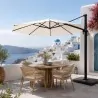 Ομπρέλα Κήπου Ελεύθερου Βραχίονα Nesling Coolfit® Off-White