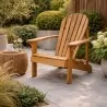 Wooden Adirondack Garden Chair 88 × 72 × 92 cm