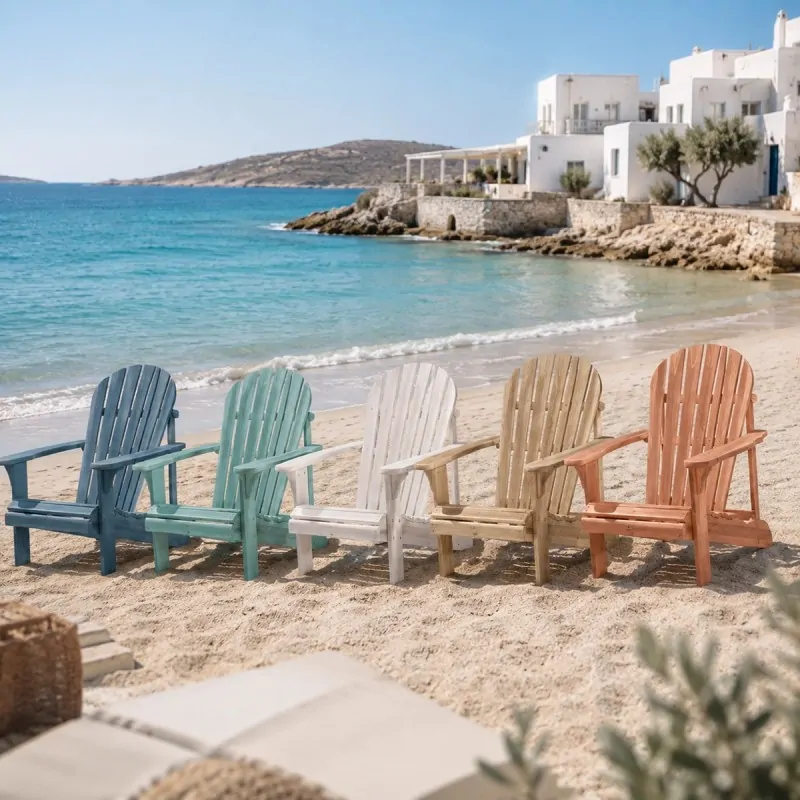 Ξύλινη Πολυθρόνα Κήπου Adirondack 88 × 72 × 92 εκ.