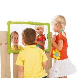 HAHA Funhouse Mirror for Children 58.5 × 38.5 cm – Lime Green